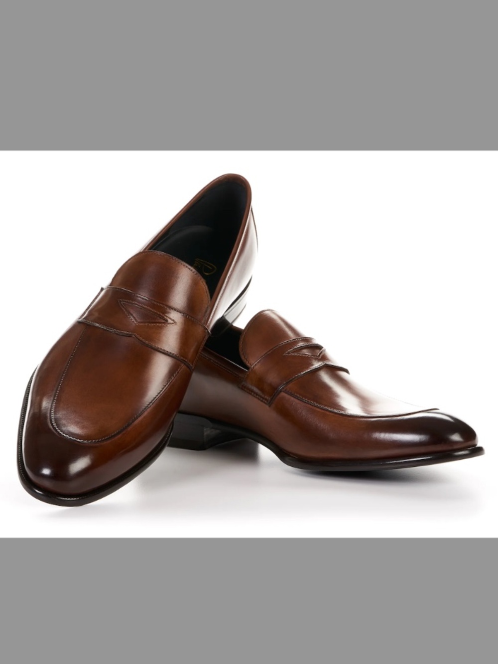 Paul Evans Brown Stewart Penny Loafer in Size 10